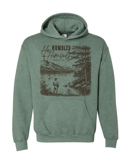 "He Humbled Himself" Fishing Hoodie