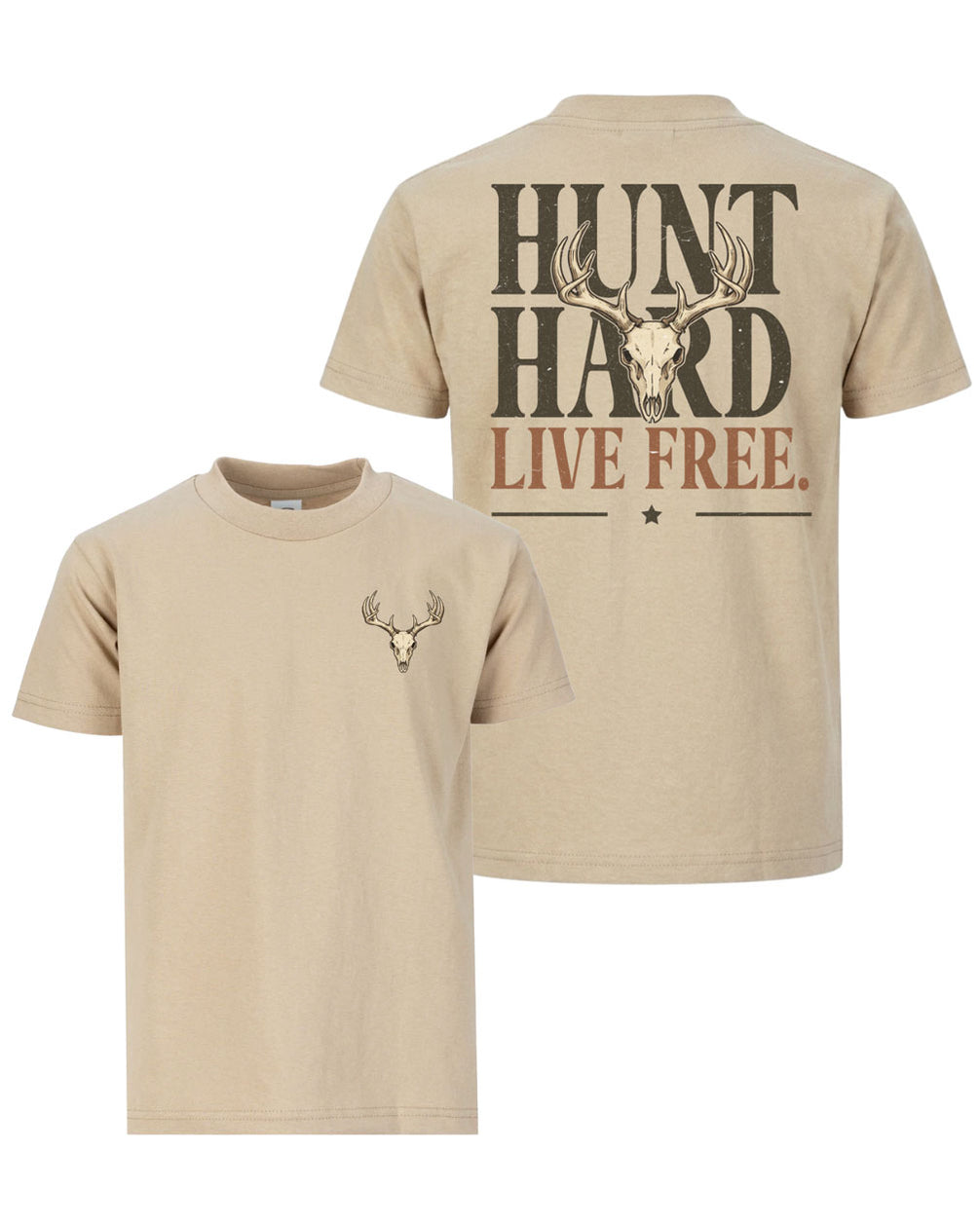 Hunt Hard Live Free T-shirt