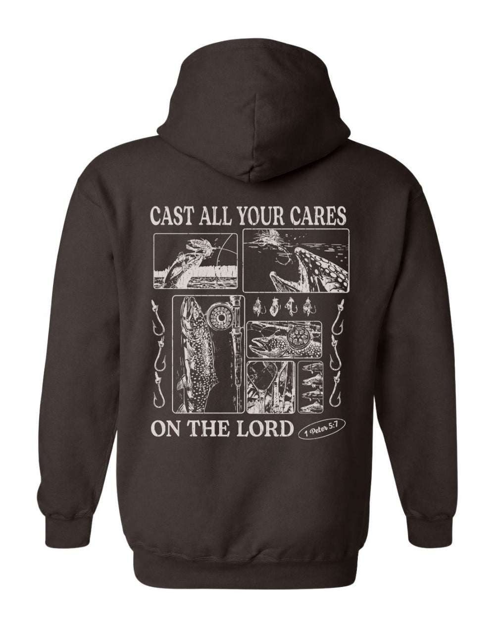 Trout Fishing Faith-Based Hoodie