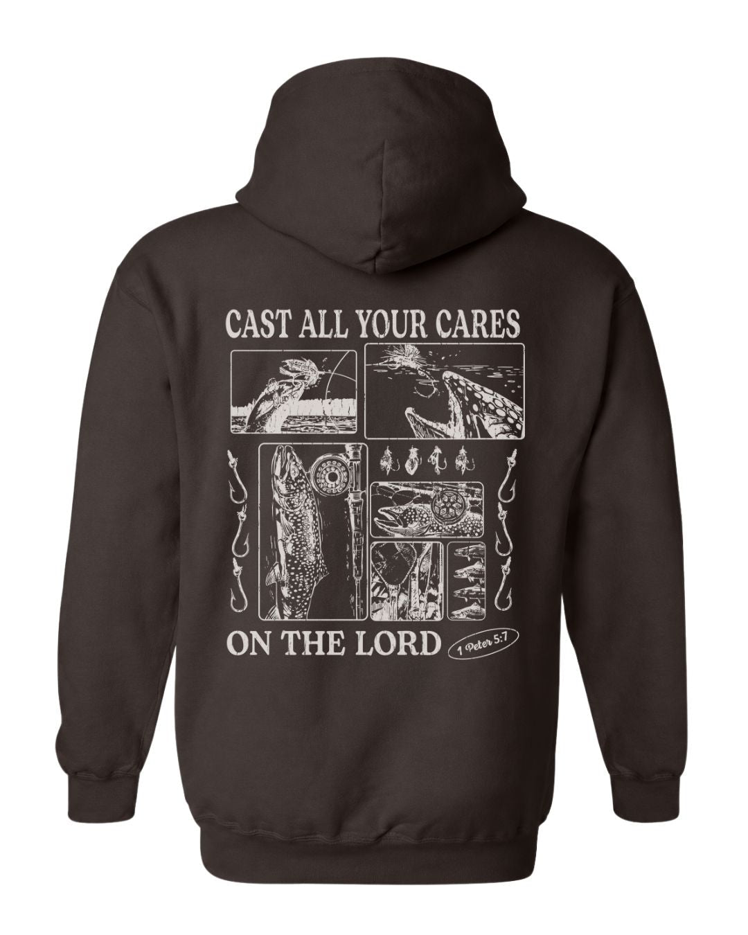 Trout Fishing Faith-Based Hoodie