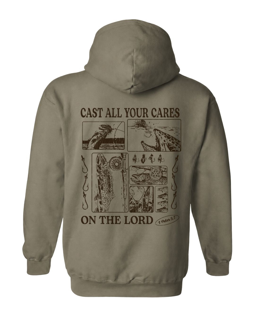 Trout Fishing Faith-Based Hoodie