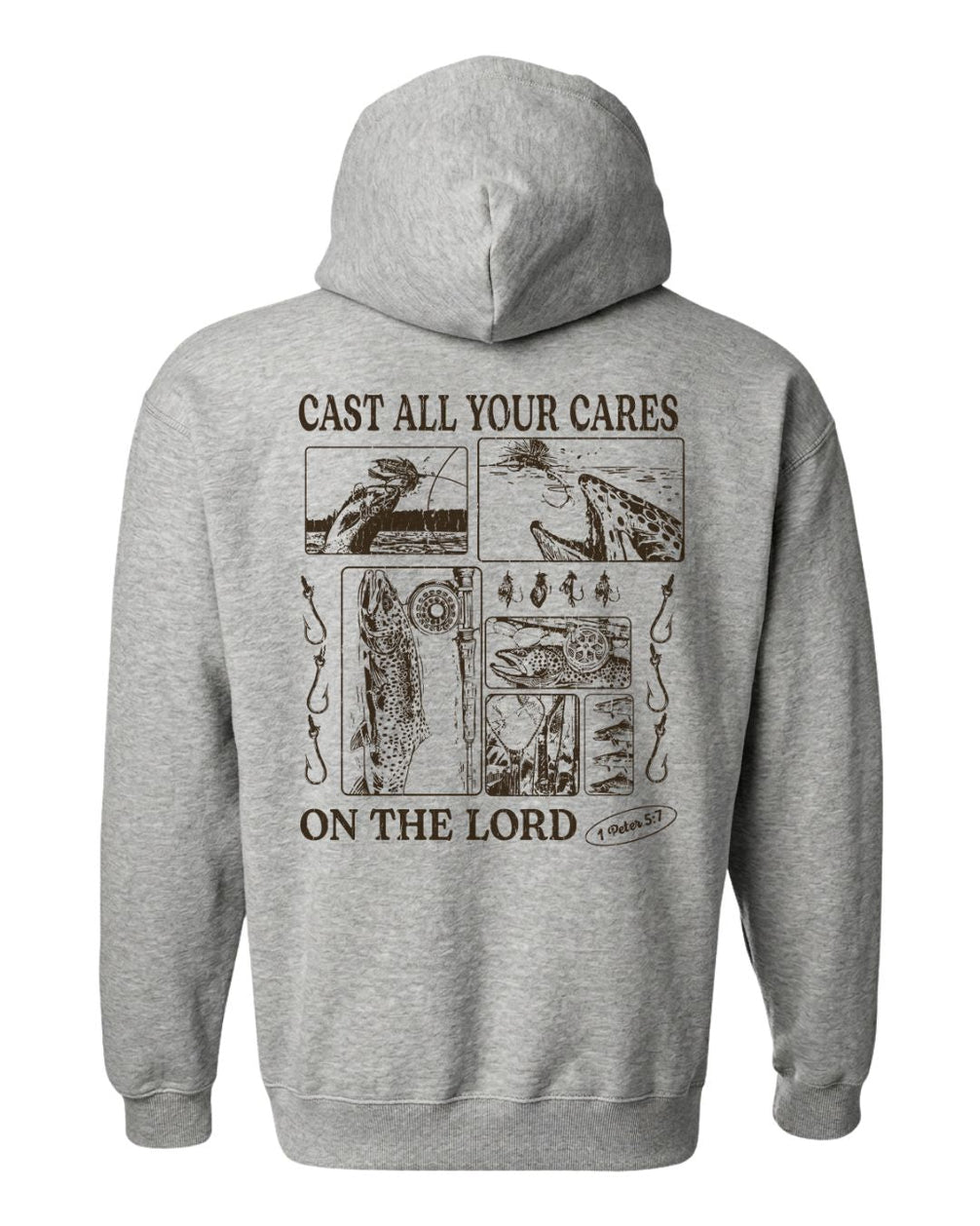 Trout Fishing Faith-Based Hoodie