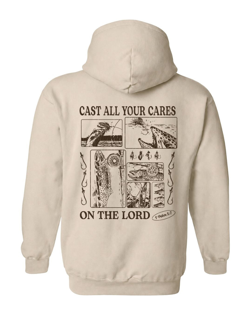Trout Fishing Faith-Based Hoodie