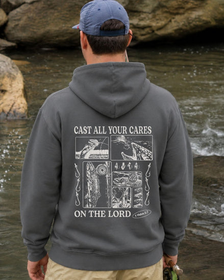 Trout Fishing Faith-Based Hoodie